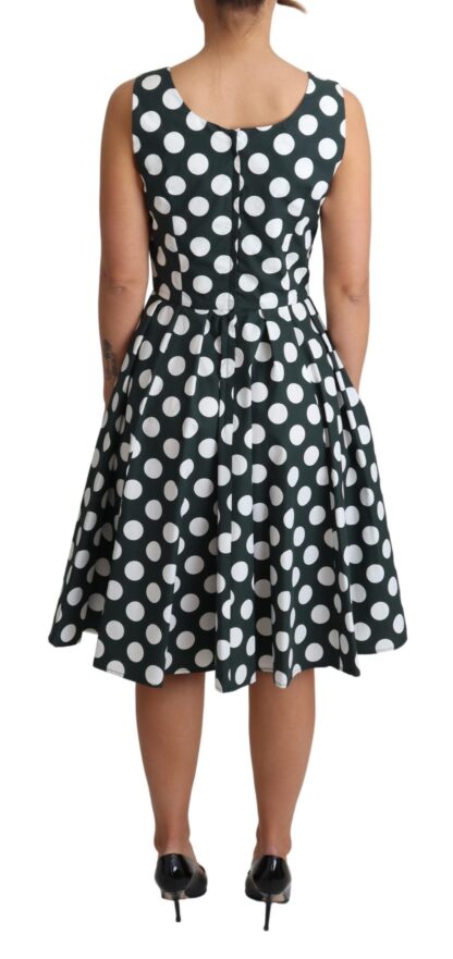 Dolce & Gabbana - Chic Polka Dot A-line Sleeveless Dress