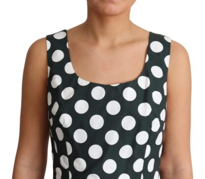 Dolce & Gabbana - Chic Polka Dot A-line Sleeveless Dress