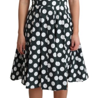 Dolce & Gabbana - Polka Dotted A-Line Sleeveless Dress