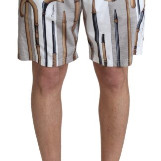 Dolce & Gabbana - Multicolor Striped Swim Shorts Trunks