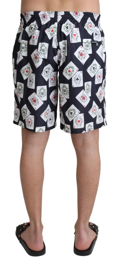 Dolce & Gabbana - Multicolor Card Deck Printed Swim Trunks