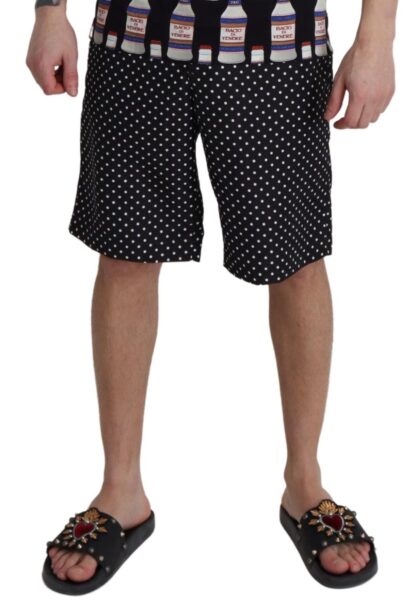 Dolce & Gabbana - Polka Dot Elegance Swim Trunks Boxer