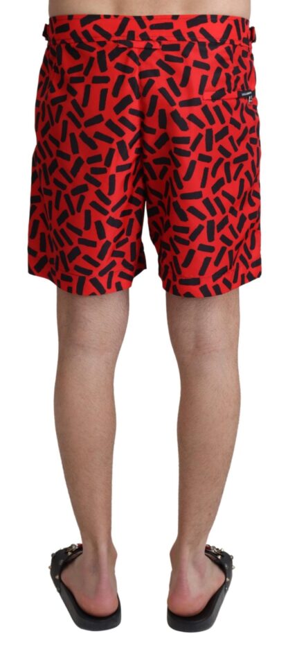 Dolce & Gabbana - Chic Red Swim Trunks Boxer Shorts