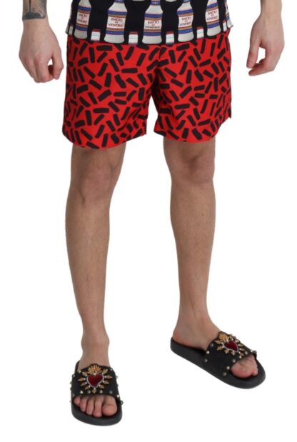 Dolce & Gabbana - Chic Red Swim Trunks Boxer Shorts