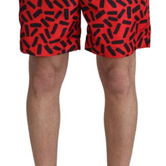 Dolce & Gabbana - Elegant Black Polka Dot Swim Trunks