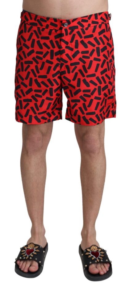 Dolce & Gabbana - Chic Red Swim Trunks Boxer Shorts