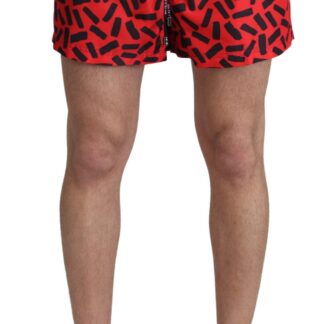 Dolce & Gabbana - Elegant Black Polka Dot Swim Trunks