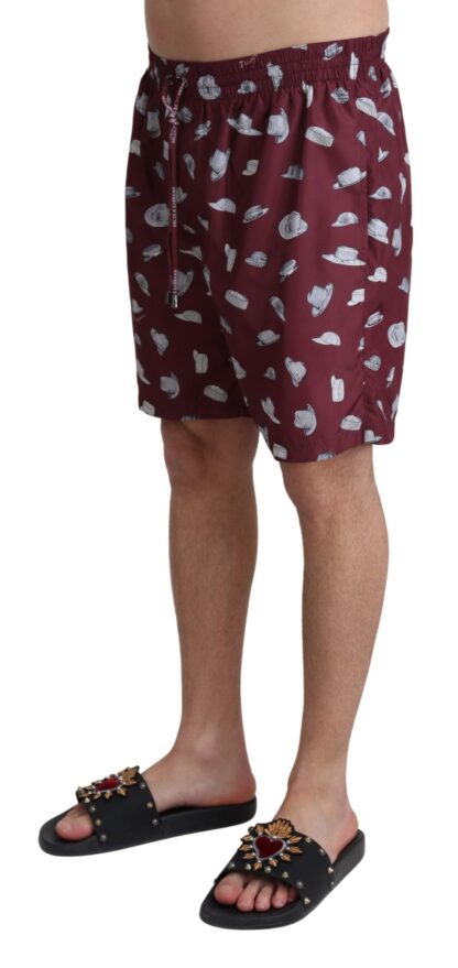 Dolce & Gabbana - Elegant Maroon Beachwear Trunks