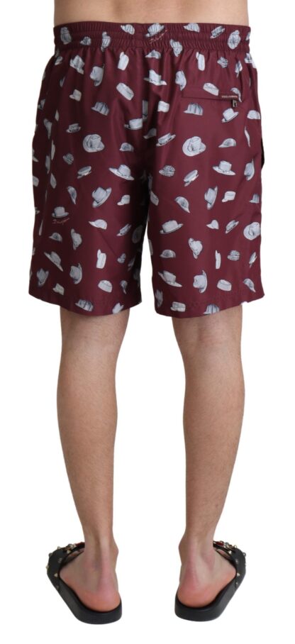 Dolce & Gabbana - Elegant Maroon Beachwear Trunks