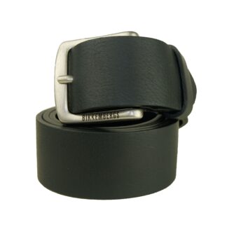 Bikkembergs - Elegant Black Leather Belt with Signature Logo