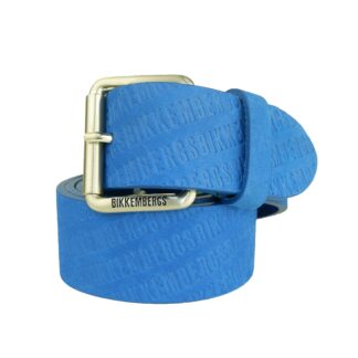 Bikkembergs - Blue Leather Men Belt