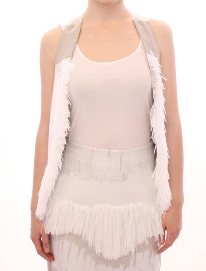 Arzu Kaprol - Chic Fringed Open Back Vest