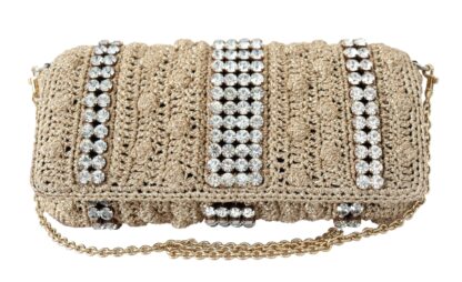 Dolce & Gabbana - Exquisite Beige Crossbody Bag with Crystals