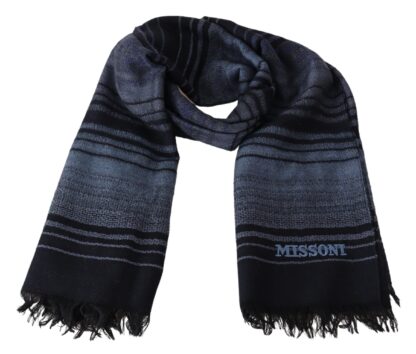 Missoni - Elegant Multicolor Patterned Wool Scarf