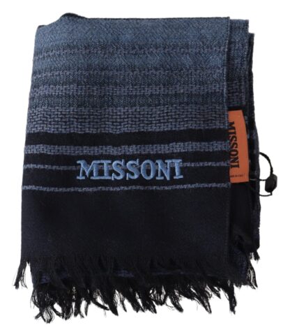 Missoni - Elegant Multicolor Patterned Wool Scarf