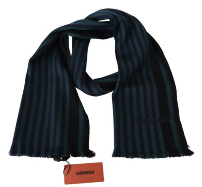 Missoni - Elegant Multicolor Wool Scarf with Fringes