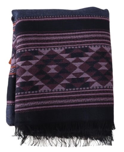 Missoni - Geometric Wool Scarf with Fringes