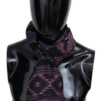 Missoni - Chic Check Pattern Wool Scarf with Logo Embroidery