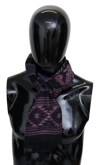 Missoni - Geometric Wool Scarf with Fringes