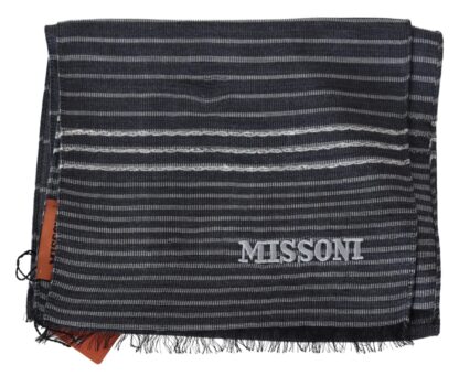 Missoni - Elegant Wool-Silk Striped Scarf