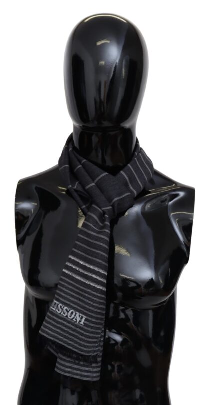 Missoni - Elegant Wool-Silk Striped Scarf