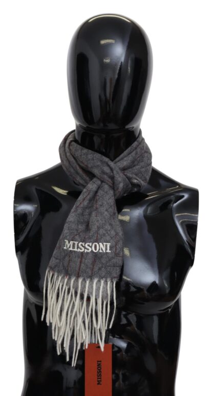 Missoni - Elegant Unisex Cashmere Scarf with Signature Pattern