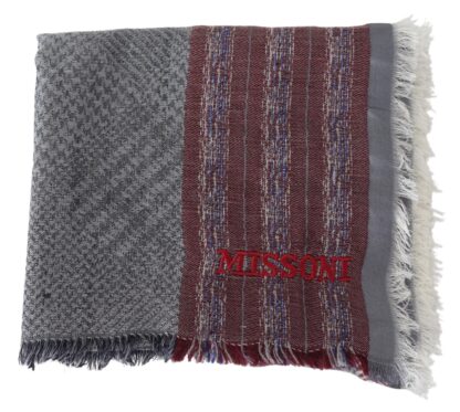 Missoni - Elegant Wool Striped Logo Scarf