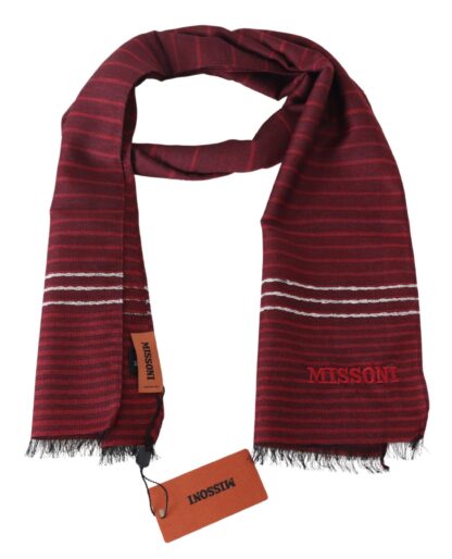 Missoni - Chic Wool Silk Blend Striped Scarf