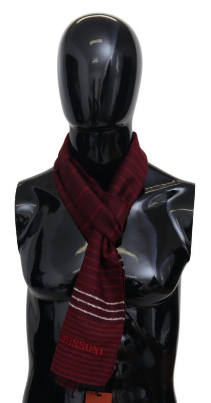 Missoni - Chic Wool Silk Blend Striped Scarf