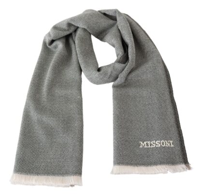 Missoni - Plush Zigzag Cashmere Scarf in Gray