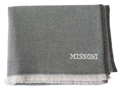 Missoni - Plush Zigzag Cashmere Scarf in Gray