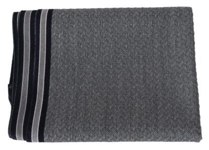 Missoni - Elegant Gray Wool Scarf with Signature Stripes