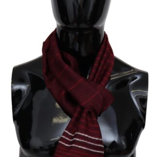 Missoni - Elegant Black Wool Mesh Fringe Scarf