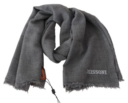 Missoni - Authentic Wool Scarf with Logo Embroidery