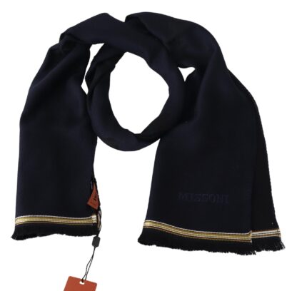 Missoni - Elegant Unisex Wool Scarf with Embroidered Logo