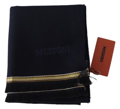 Missoni - Elegant Unisex Wool Scarf with Embroidered Logo