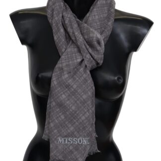 Missoni - Elegant Unisex Wool Scarf with Embroidered Logo