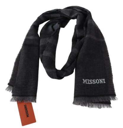 Missoni - Elegant Wool Scarf with Signature Stripes