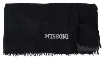 Missoni - Elegant Wool Scarf with Signature Embroidery