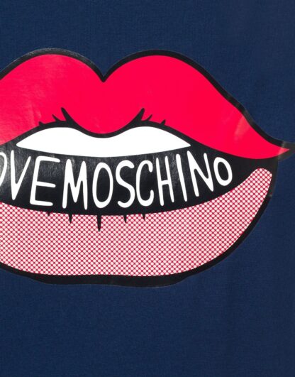 Love Moschino - Navy Blue Cotton Women T-Shirt