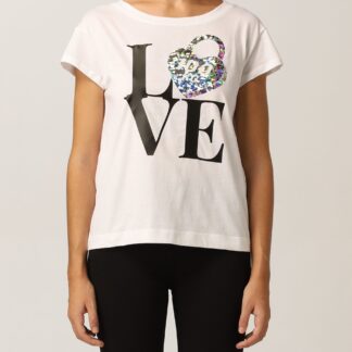 Love Moschino - Navy Blue Cotton Women T-Shirt