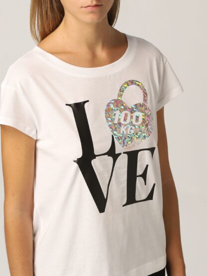 Love Moschino - Chic Minimal Logo Cotton Tee