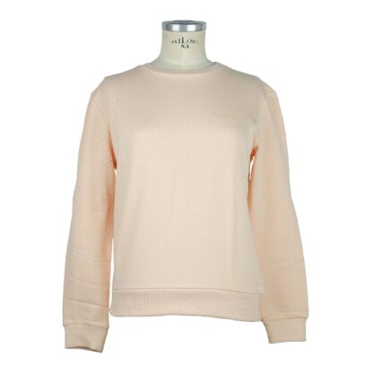 Patrizia Pepe - Embossed Velvet Logo Cotton Sweatshirt - Pink