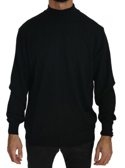 MILA SCHÖN - Elegant Black Virgin Wool Pullover Sweater