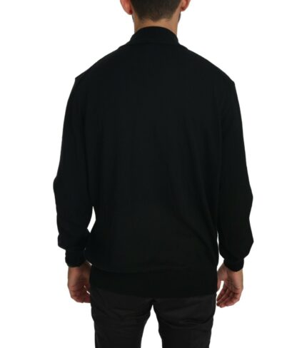 MILA SCHÖN - Elegant Black Virgin Wool Pullover Sweater