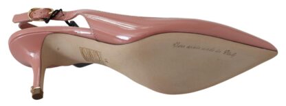 Dolce & Gabbana - Elegant Pink Patent Leather Slingback Heels