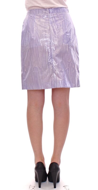 Licia Florio - Elegant Purple Viscose Skirt - Wrap Closure