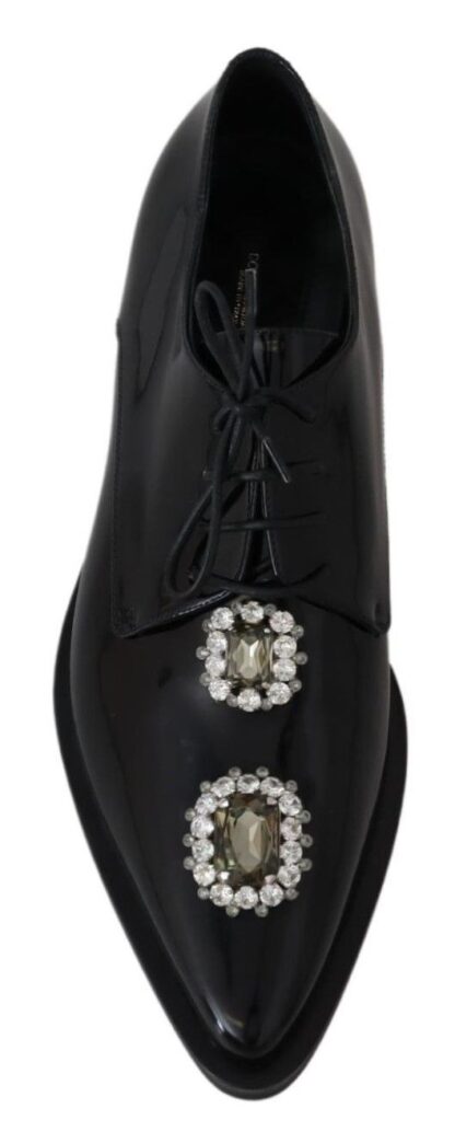 Dolce & Gabbana - Crystal Embellished Derby Dress Shoes