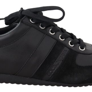 Dolce & Gabbana - Elegant Black Leather Sport Sneakers