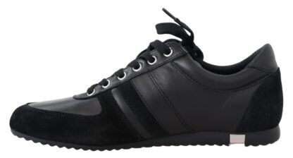 Dolce & Gabbana - Elegant Black Leather Sport Sneakers